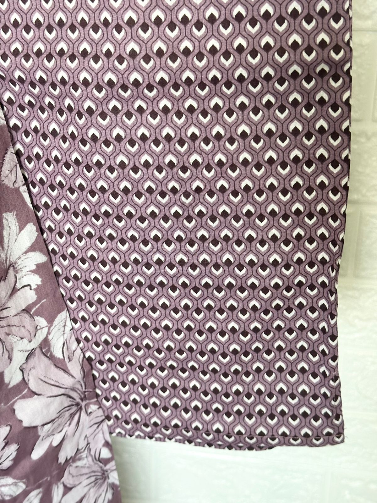 Femi Violet Cotton Floral Suit Set
